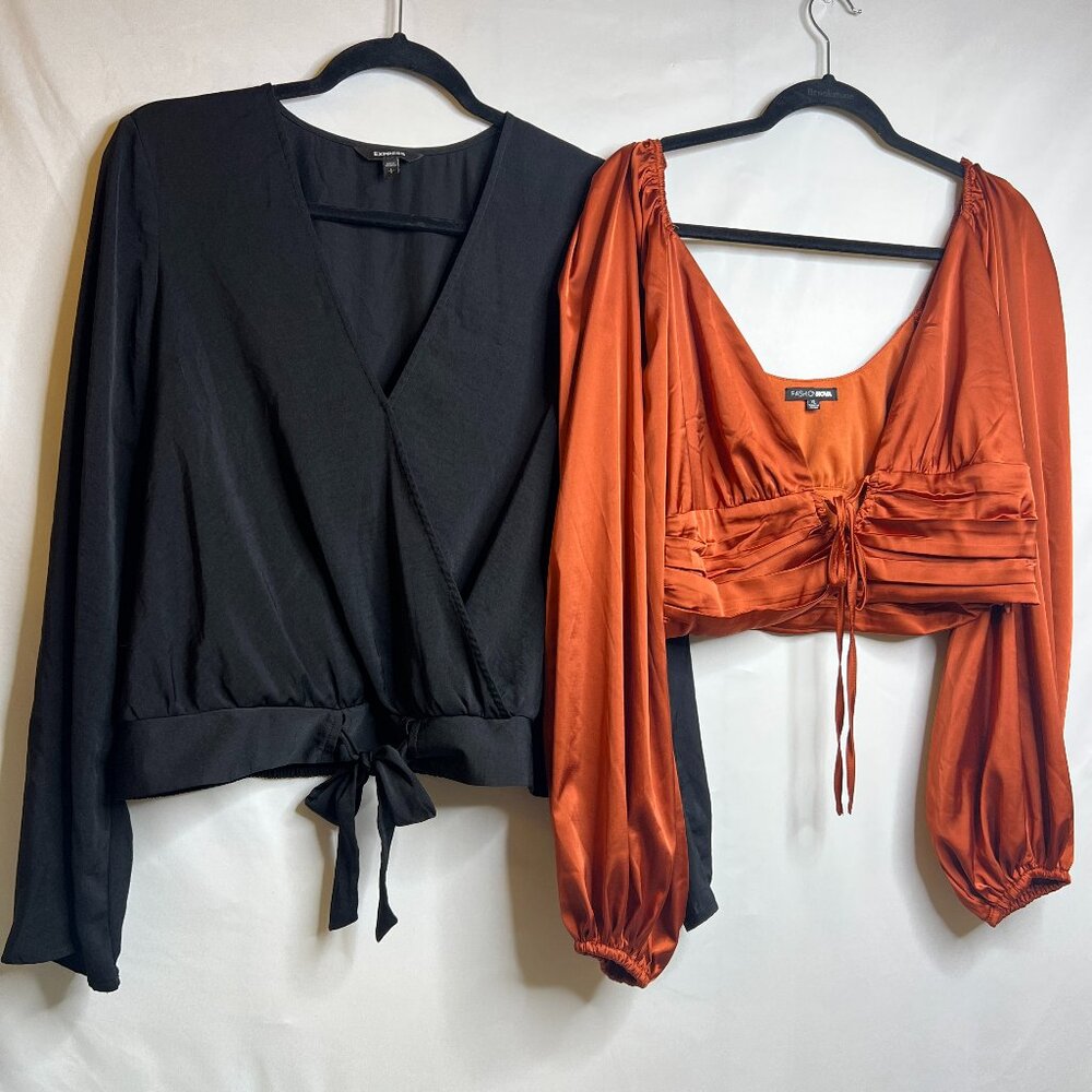 Express & Fashion Nova Longsleeve Blouses